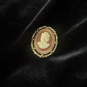 Camay Camille gold tone interchangeable brooch and charm